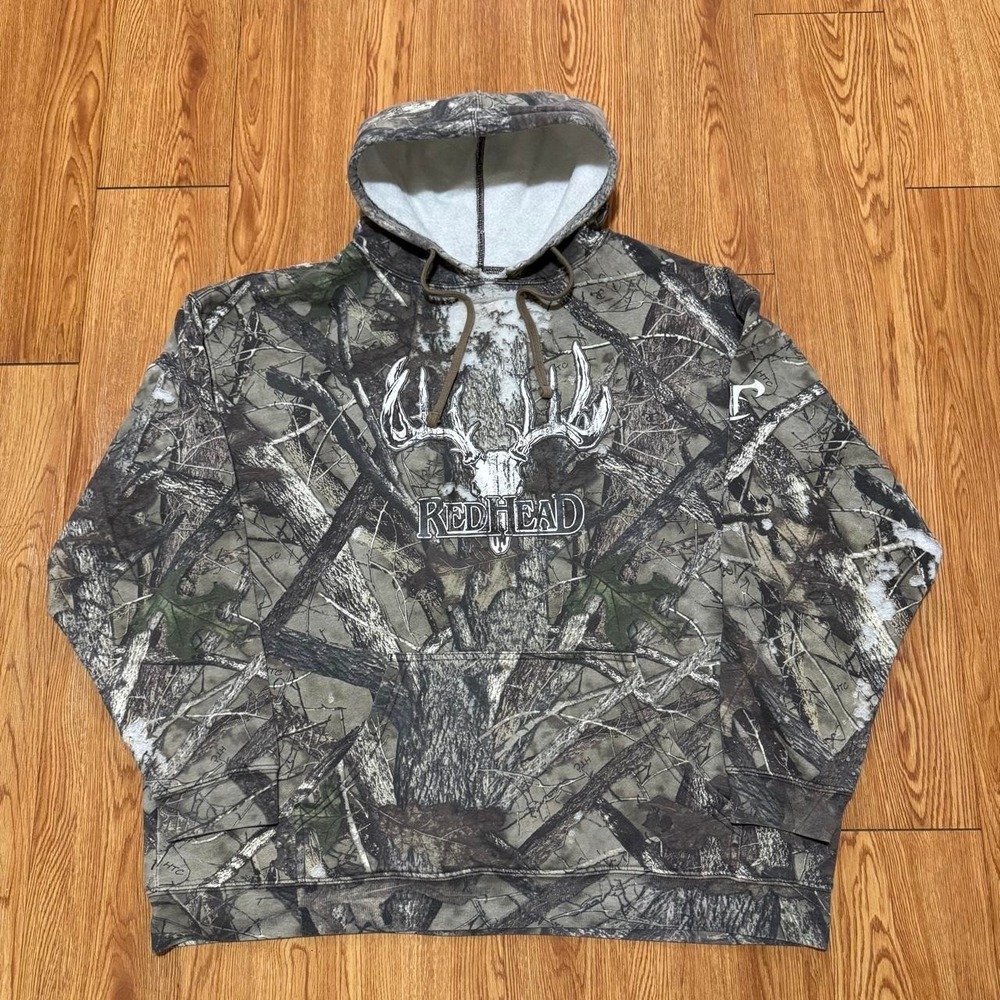 RedHead Men's Camouflage Hoodie 2XL Hunting Outdoors Camo Thrashed